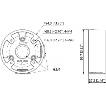 UCHWYT SUFITOWY DAHUA PFA13A-E